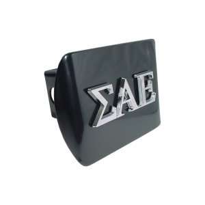 Sigma Alpha Epsilon Black with Chrome SAE College Fraternity Emblem 