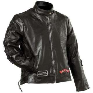   genuine leather motorcycle jacket brand diamond plate rock design