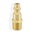 Solid Brass 1/4 Male Thread Air Hose Quick Connect Plu