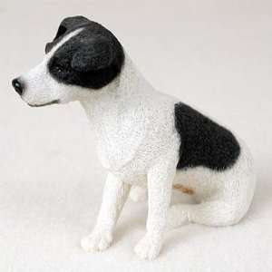  Jack Russell Black and White Dog Figurine 