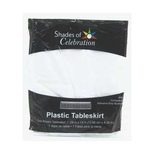  Party Supplies table skirt white 29in x 14ft Toys & Games