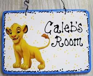   SIMBA Disney ROOM SIGN Childs Plaque The Lion King Baby Nursery  