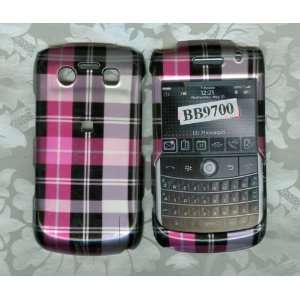  Plaid blackberry bold 9700 Onyx cover phone hard case 