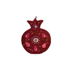  Yair Emanuel Pomegranates Embroidered Wall Decoration 