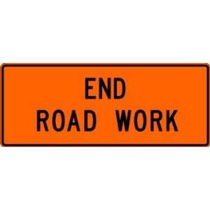  48 x 24 End Road/Utility Work Roll Up Sign Everything 