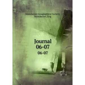  Journal. 06 07 Manchester, Eng Manchester Geographical 