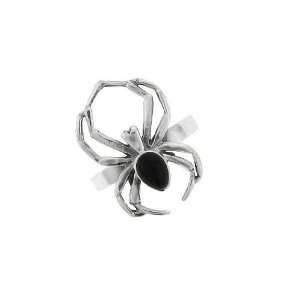  Black Widow Spider Ring Sterling Silver Black Onyx Ring 