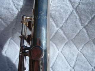 Nice E. L. DeFord Elkhart ELD Silver Plated Flute #1 A41682 W 