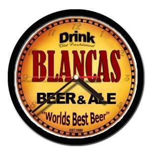  BLANCAS beer and ale cerveza wall clock 