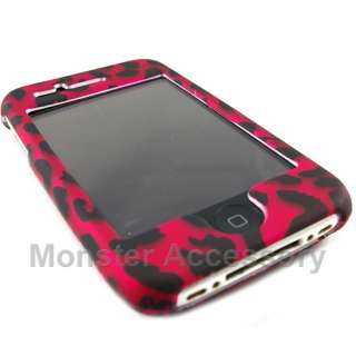 Protect your Apple iPhone 3G with Pink Leopard Rubberized Hard Cover 