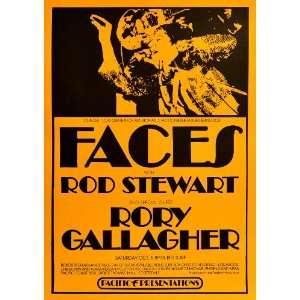   Pacific Presentations Faces Rod Stewart 16 x 23 Concert Poster