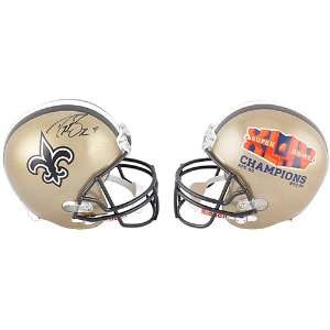  Drew Brees   Half New Orleans Saints & Half Super Bowl Xliv Logo 