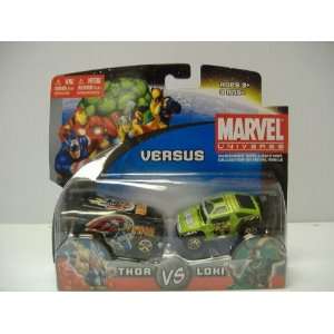    Marvel Universe Thor Vs Loki Die Cast Collection Cars Toys & Games