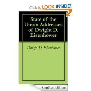 State of the Union Addresses of Dwight D. Eisenhower Dwight D 