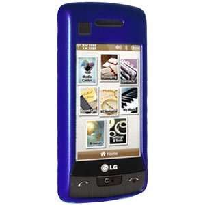  New Amzer Rubberized Blue Snap On Crystal Hard Case For LG 
