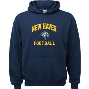 New Haven Chargers Navy Youth Football Arch Hooded Sweatshirt