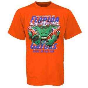  Florida Gators Orange and Blue Crew Orange T shirt Sports 