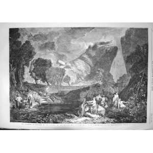  1857 SCENE GODDESS DISCORD GARDEN HESPERIDES FINE ART 