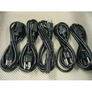  5 New Standard Computer Power Cable 