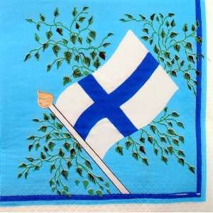  Finland Flag Luncheon Napkin