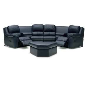  Sfera Leather Match Reclining Home Theater Sectional