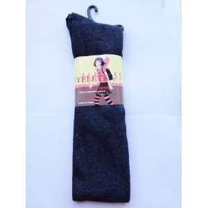    Gray Solid Color Thigh High Socks Size 9 11 