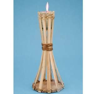   Party By Tropical Sun Natural Bamboo Mini Table Torch 