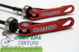 Bicycle Bike QUANDO Wheel Quick Release Skewers Front Rear Red  