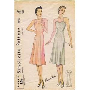  Simplicity 3076 Sewing Pattern Misses Slip Size 14   Bust 
