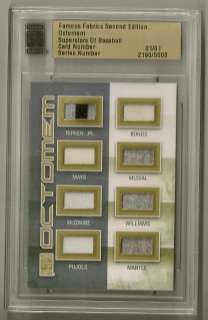 Mickey Mantle/Ted Williams/Musial/Mays/Ripken #d 1/1 Jersey McGwire 