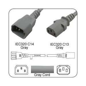 PowerFig PFC1414E72A AC Power Cord IEC 60320 C14 Plug to C13 Connector 