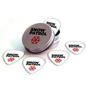  Snow Patrol Logo Electric Guitar Picks X 5 (2 Sided Print 