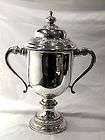 large silver trophy cup cover birm 1927   or 