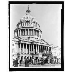  US Capitol,WWII event,east front steps,c1940
