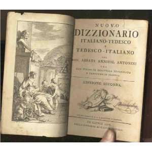 NUOVO DIZZIONARIO ITALIANO TEDESCO E TEDESCO ITALIANO (BOUND WITH 
