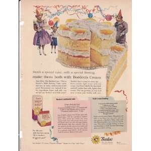  Bordens Cream Centennial Cake Recipe 1957 Original Vintage 
