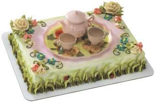 Tea Party Cake Decoration Topper Set Kit  