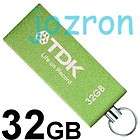 TDK Trans It Metal 32GB 32G USB Flash Stick Drive Green