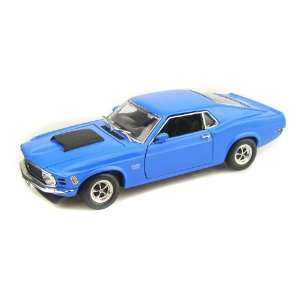  1970 Ford Mustang Boss 429 1/18 Blue Toys & Games