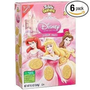 Teddy Grahams Princess, 9.5 Ounce Boxes (Pack of 6)  