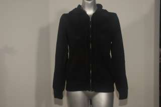 LIZ Claiborne LIZWEAR Black Hoody Sweater size Medium  