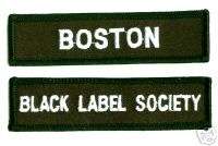 BLACK LABEL SOCIETY BOSTON MEMBER FAN CLUB PATCH SET  