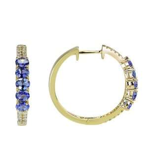   Hoop Earrings with Diamonds (NEW ARRIVAL) The Tanzanite Shop Jewelry