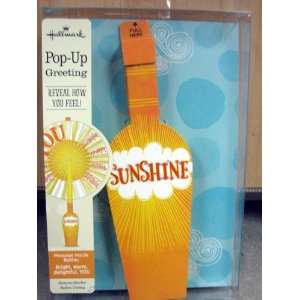   Greetings LED1052 Sunshine Pop Up Greeting Bottle 