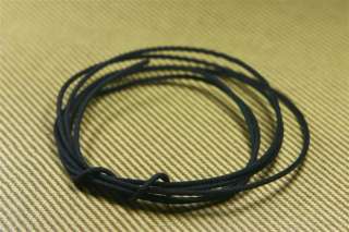 20 AWG vintage style solid cloth wire 6 ft   BLACK  