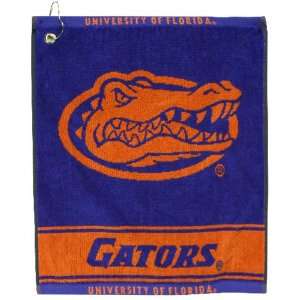  NCAA Florida Gators Deluxe Woven Golf Towel Sports 
