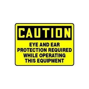 CAUTION EYE AND EAR PROTECTION REQUIRED WHILE OPERATING THIS EQUIPMENT 