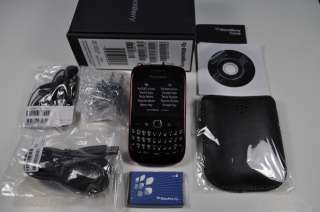 NEW BLACKBERRY 9300 CURVE RED UNLOCKED GPS WIFI AT&T T MOBILE GSM 