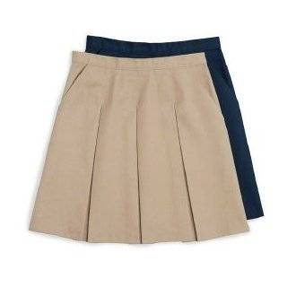Girls Box Pleat Skirt in Black, Khaki and Navy by Classroom School 