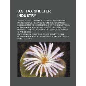  U.S. tax shelter industry the role of accountants 